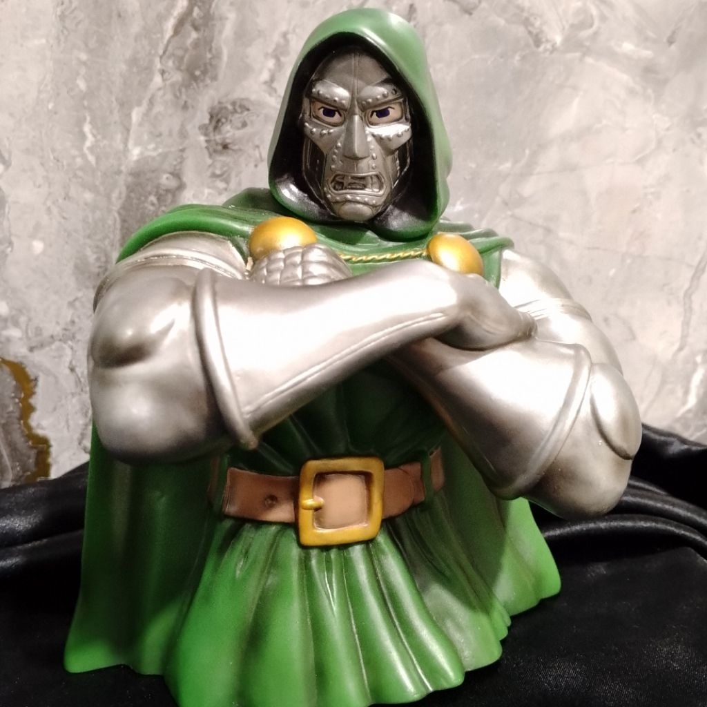 Figure Bust Statue Coin Bank Dr. Doom