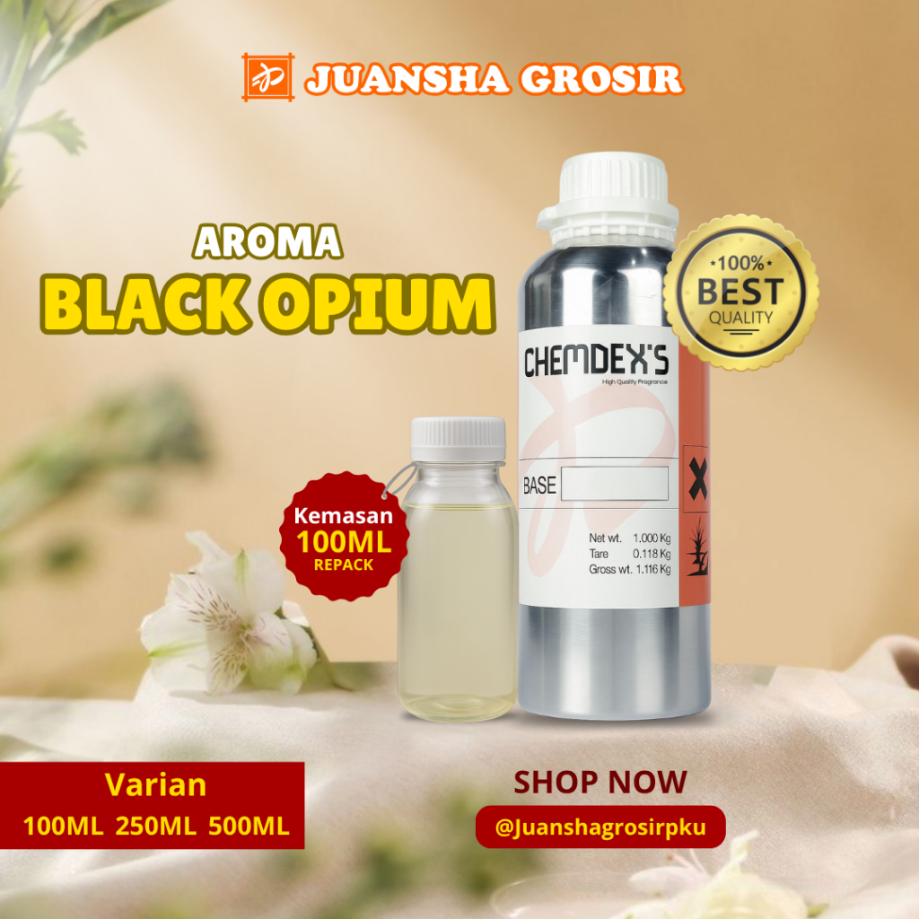 BIBIT PARFUM MURNI || BLACK OPIUM || CHEMDEX || ||REPACK