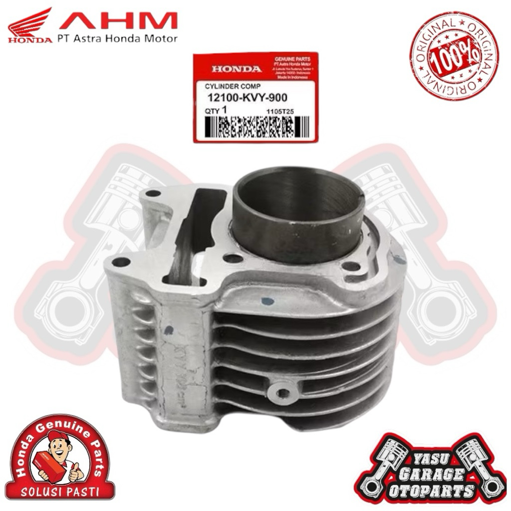 12100KVY900 Boring Blok Seher Seker Beat Scoopy Spacy Karbu ORIGINAL AHM 12100-KVY-900