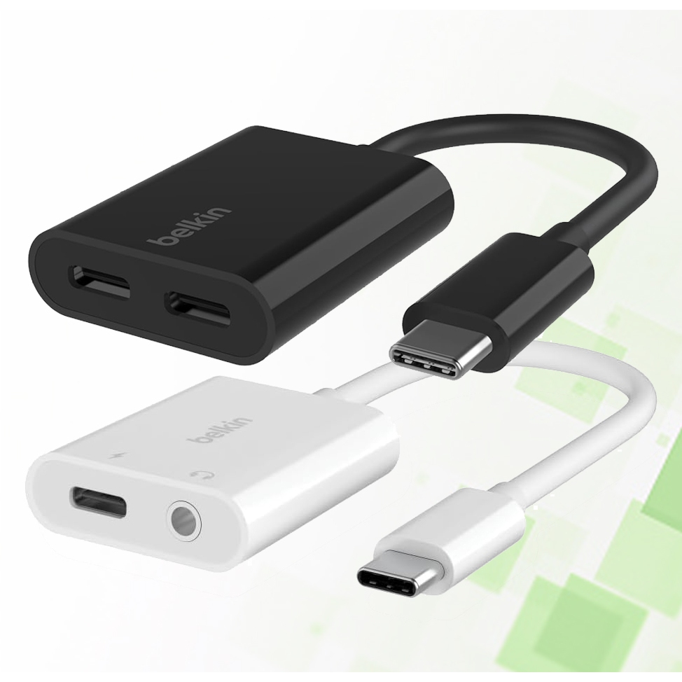 Belkin RockStar Audio USB-C charger Adapter, untuk iPhone 15 & Android