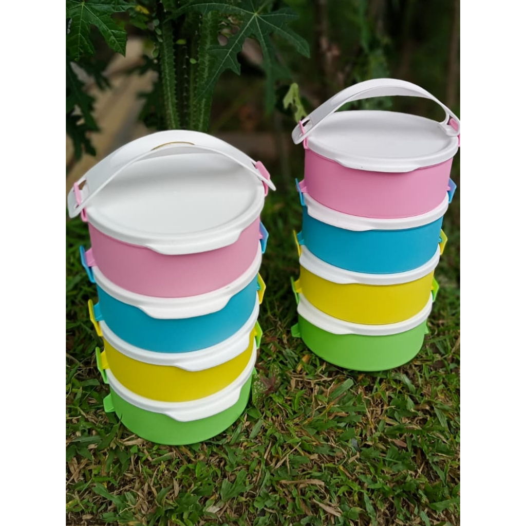 RANTANG SUSUN 4 NIKKI/TAIWAN / RANTANG SUSUN 4 PELANGI / RANTANG PIKNIK / RANTANG BULAT