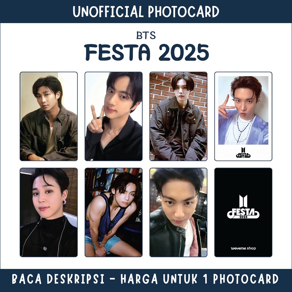 [UNOFFICIAL PHOTOCARD] BTS - FESTA 2025