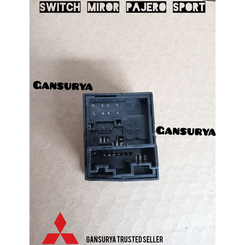 Tombol kaca spion Pajero Sport asli Mitsubishi / switch mirror Pajero Sport / remote spion pajero sp