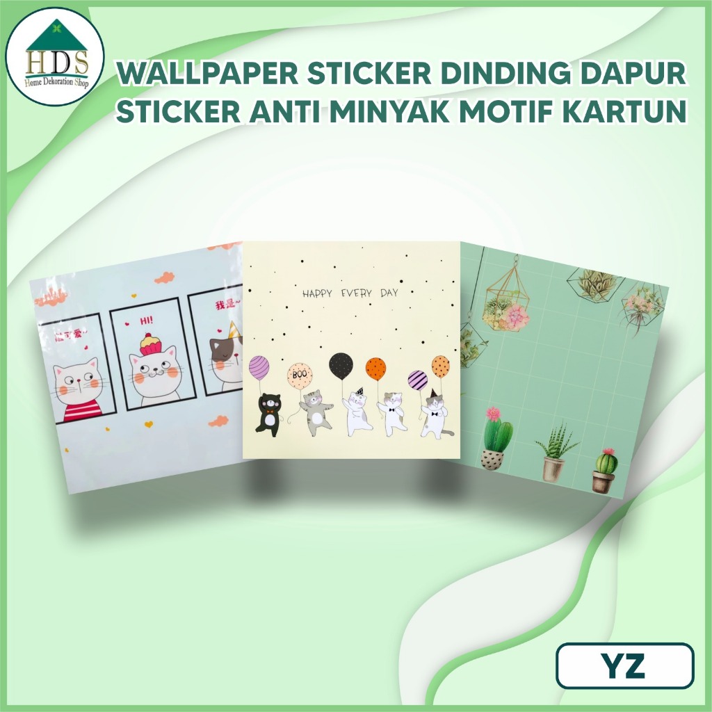 Wallpaper Dapur Anti Minyak dan Panas Stiker Dapur Anti Air Homedekorationshop
