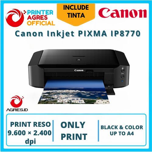 Canon PIXMA iP8770 A3+ Photo Printer – Cetak Foto Profesional Resolusi Tinggi 9600 dpi & Wi-Fi – Pri