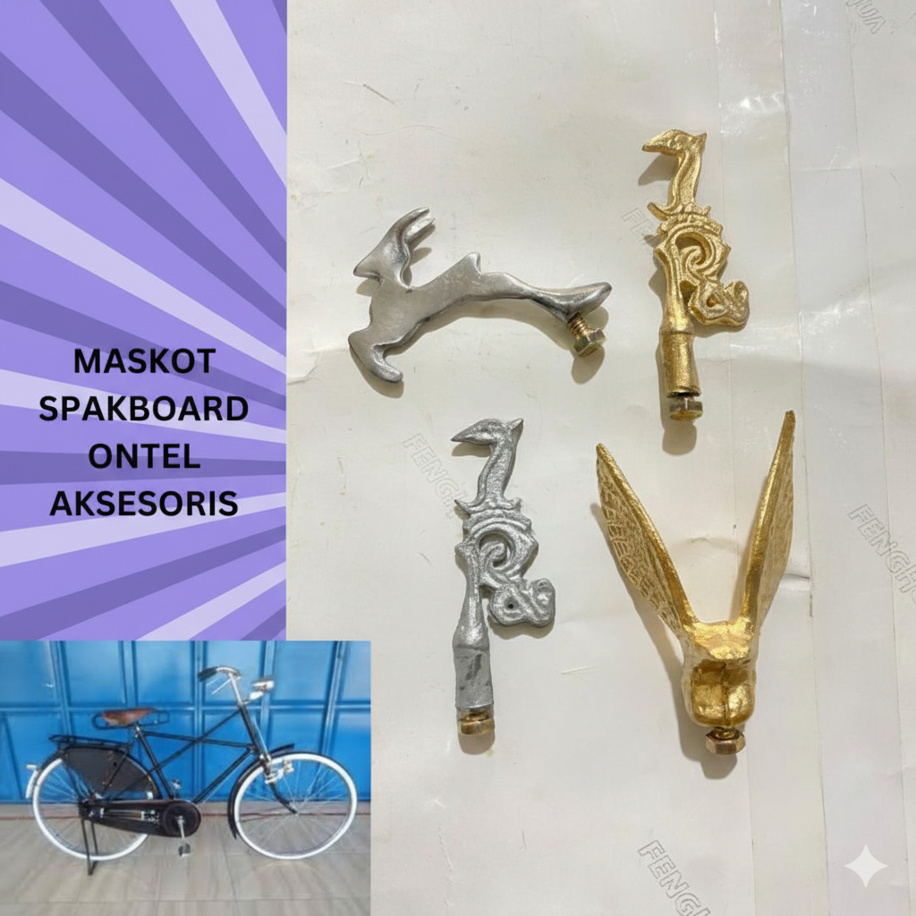 Aksesories Maskot Spakboard Slebor Sepeda Ontel Onta Jengki Jadul
