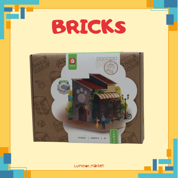 Lego Mainan Anak - Miniatur Bangunan Toko Buku