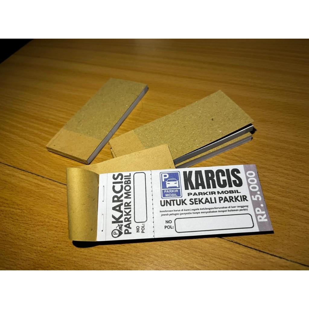 KARCIS PARKIR MOTOR | KARCIS PARKIR | KARCIS SATUAN | KARCIS MURAH | KARCIS CUSTOM NAMA