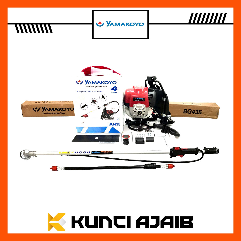 YAMAKOYO BG435 Mesin Potong Rumput 4 Tak Brush Cutter Bensin Murni