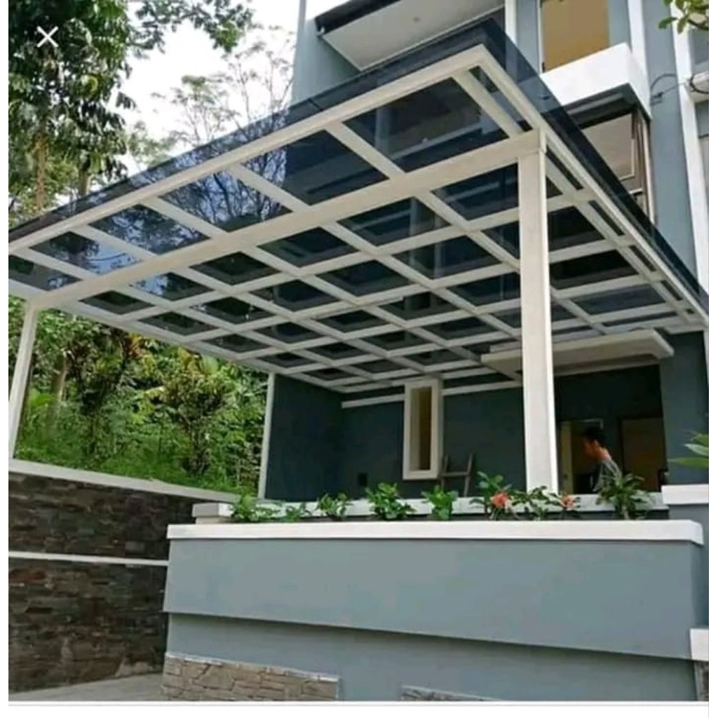 atap kanopi solarplat/kaca