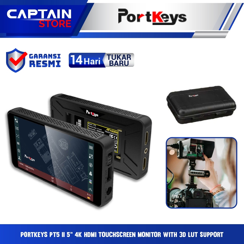 PORTKEYS PT5 II 5" 4K HDMI Touchscreen Monitor with 3D LUT Support - PORTKEYS PT5 II