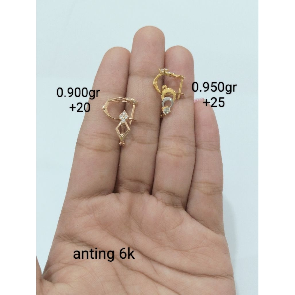anting emas 6 karat