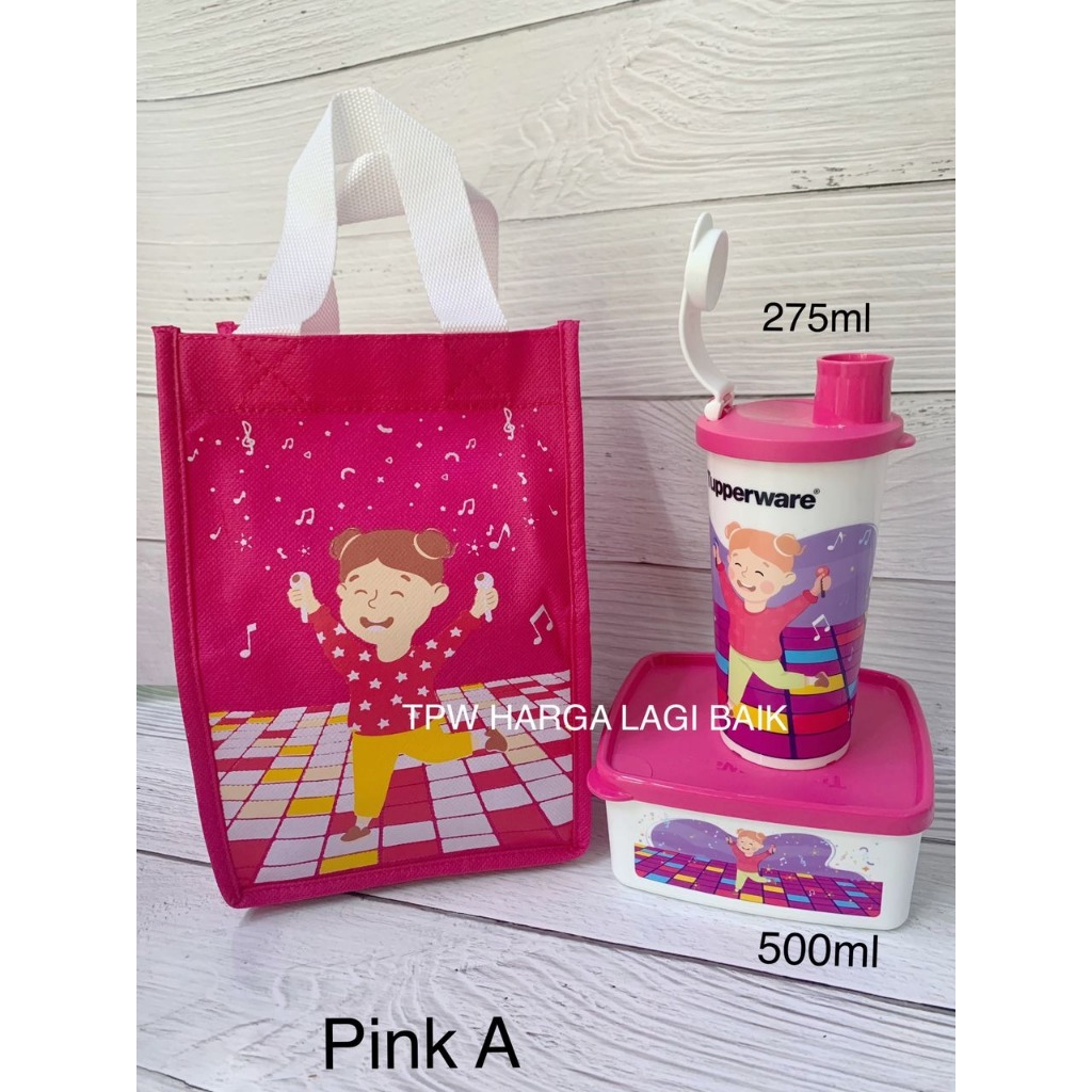 [SUPER MURAH] TEPAK MAKAN/ KOTAK BEKAL ANAK TUPPERWARE ANAK SEHAT LUNCH SET BOX KIDS MURAH