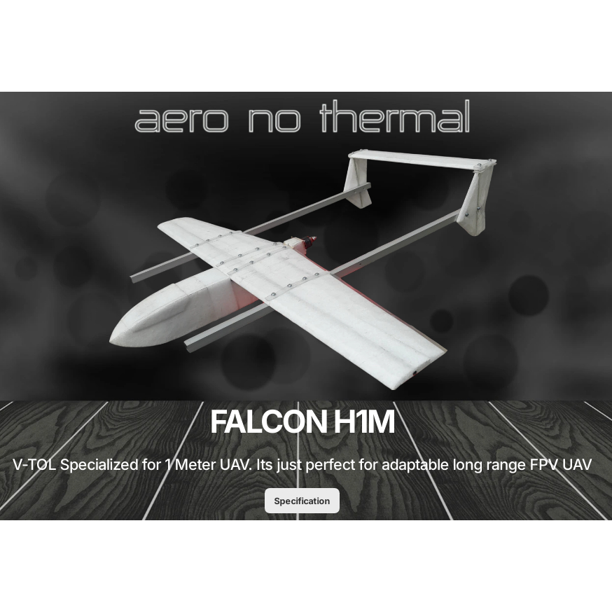 Kit RC Pesawat Falcon H1M V-TOL Aero no Thermal Kit RC Plane | FALCON H1M V-TOL