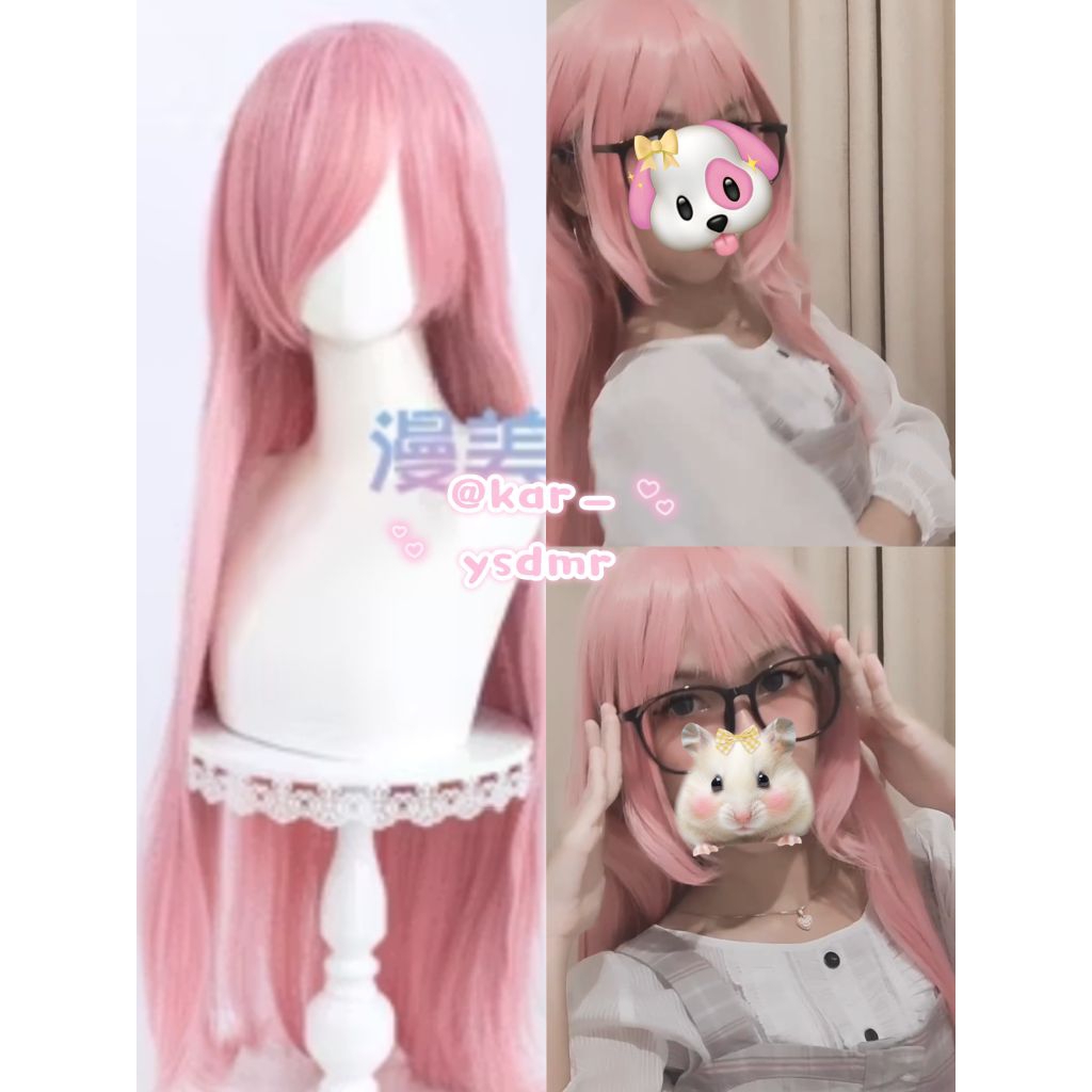 Wig pink manmei