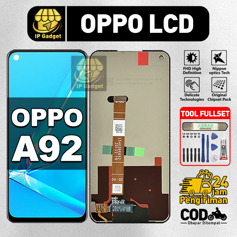 ORI FOR LCD OPPO A92 Fullset Original LCD HP OPPO A92 Asli Touchscreen Layar Sentuh HP COD