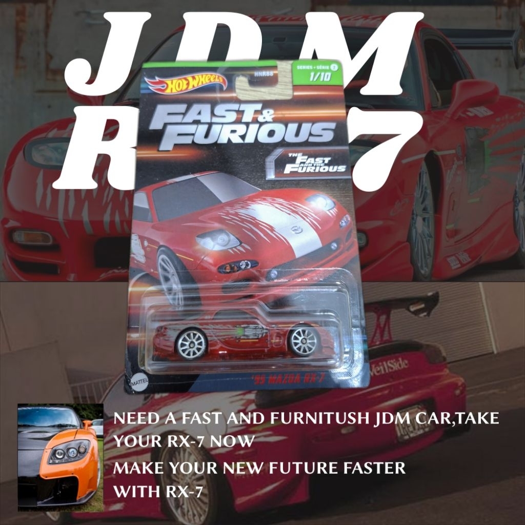 Hotwheels Premium FnF RX7