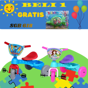 SGB SHP Toys (SHP 618) Ride on Tricycle Sepeda Roda Tiga Mainan Tunggang Anak cocok untuk kado gift