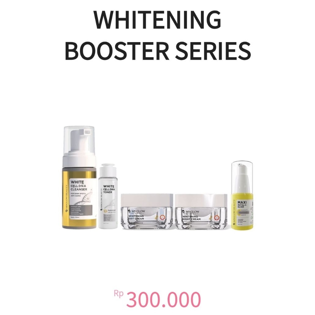 Paket whitening ms glow fre serum