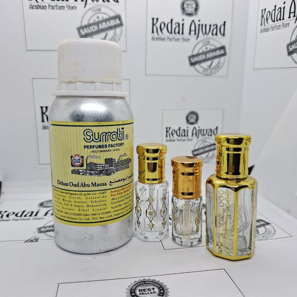 Dehan Oud Abu Masna | Parfum Gaharu Dehan Oud Abu Masna BIBIT MURNI 100 % By Surrati