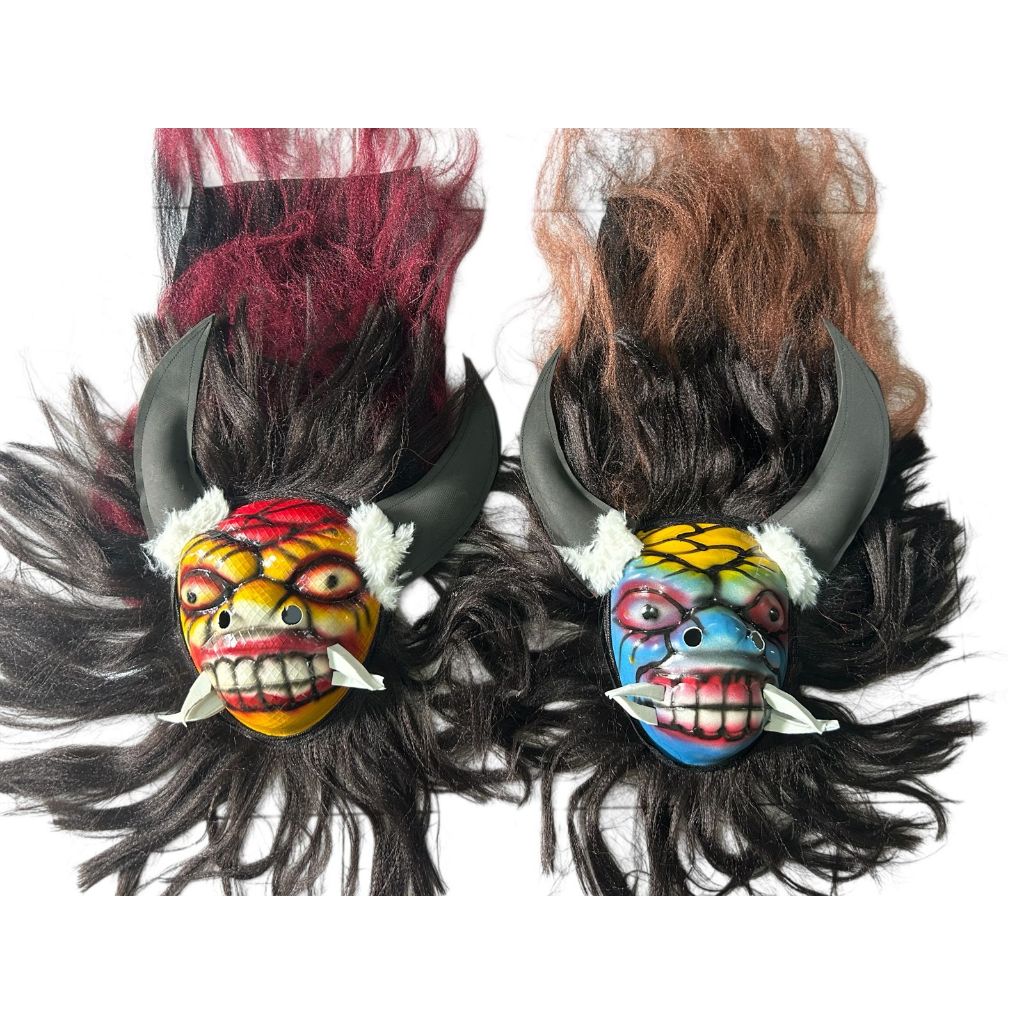 Mainan tradisional topeng kebo giro spon