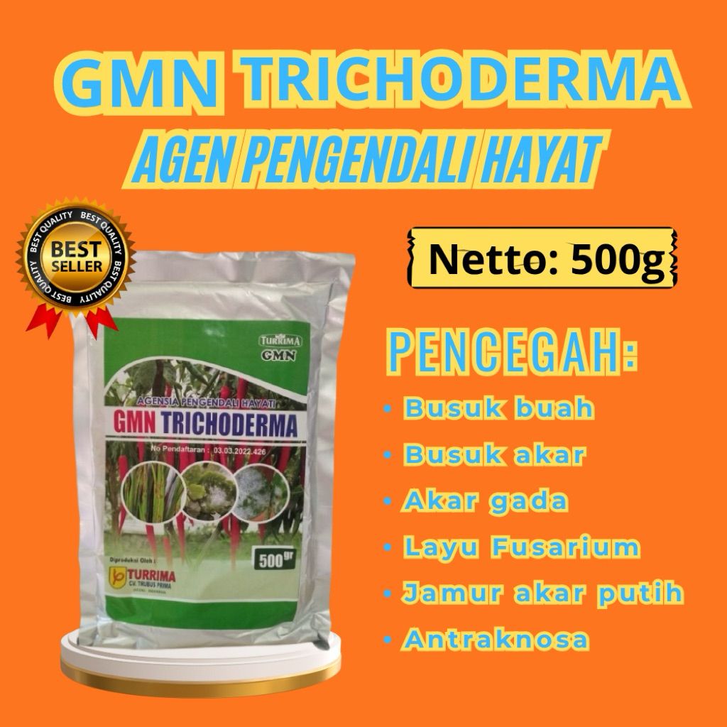PALING LARIS  Tricoderma Anfush, Tricoderma Asperellum Isi 500gram