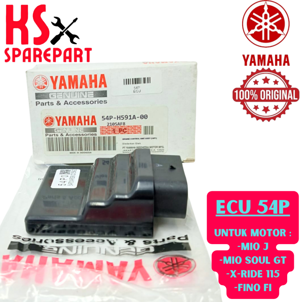 ECU KODE-54P YAMAHA ASLI Mio J, Mio Soul GT, X-Ride 115, Fino FI KUALITAS ASLI 100% ORIGINAL YAMAHA.