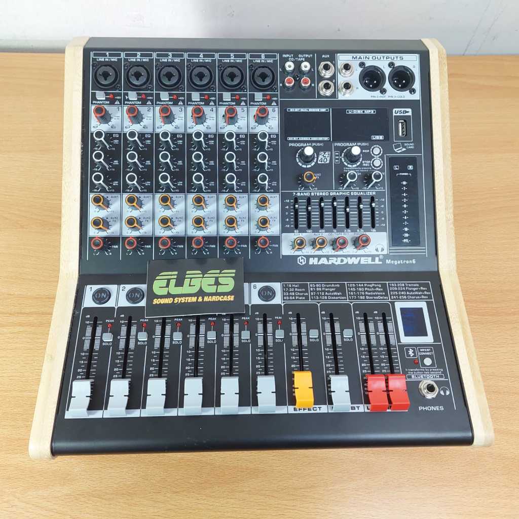 Power mixer HARDWELL Megatron 6 USB bluetooth 6 chanel