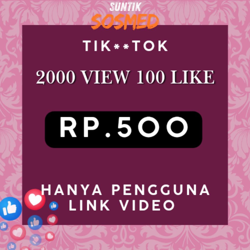 Jasa nambah view tiktok + bonus like word