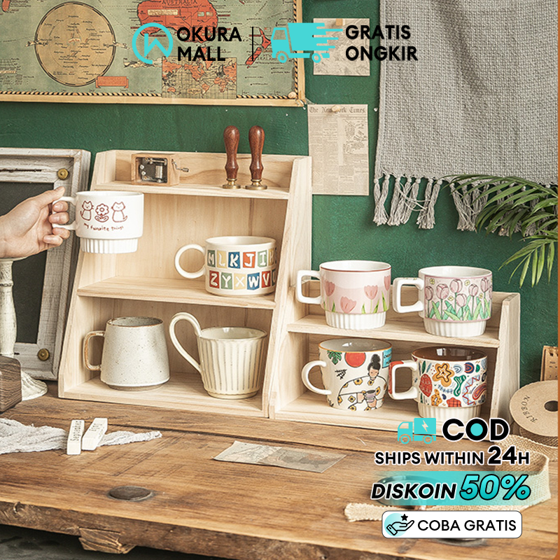 Rak Dapur Rak Kayu Serbaguna Meja Rak Meja Aesthetic Rak Meja Kantor Rak Meja Belajar Rak Buku Rak D