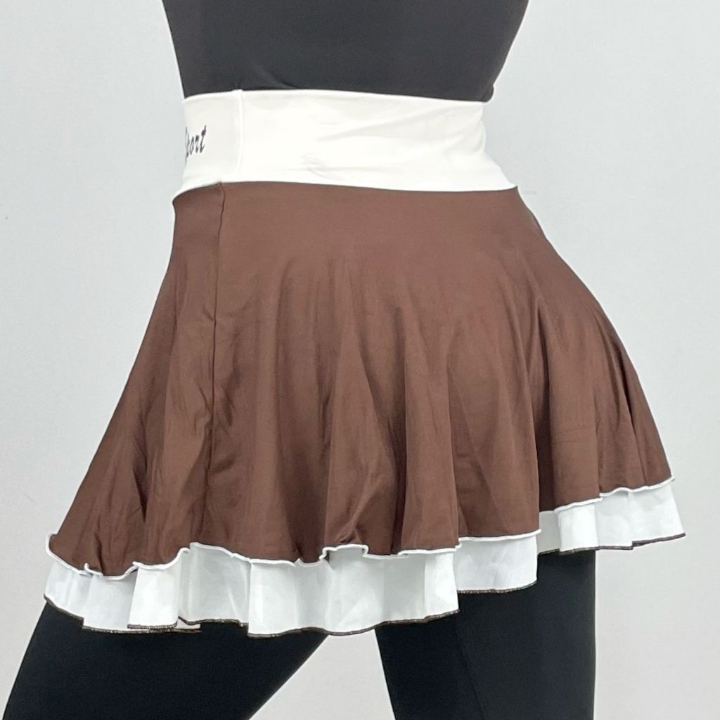 KADENS Luaran Rok Bahan Tile Jaring/Rok Tanpa Dalaman Celana/Rok Tennis/Sport Mini Skirt/Rok Olahrag