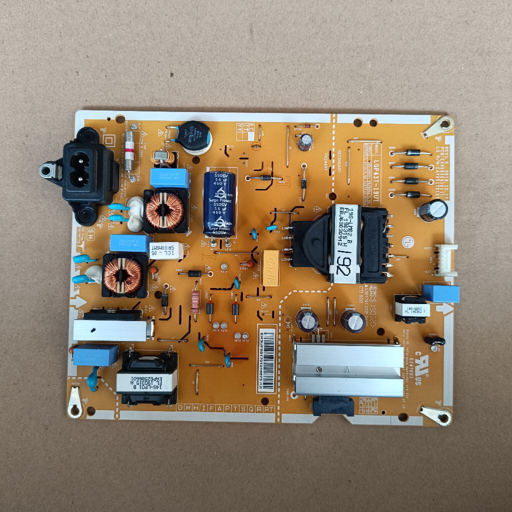 Psu power suplay asli cabutan led tv televisi LG 43UM7600PTA 43UM7600 PTA normal