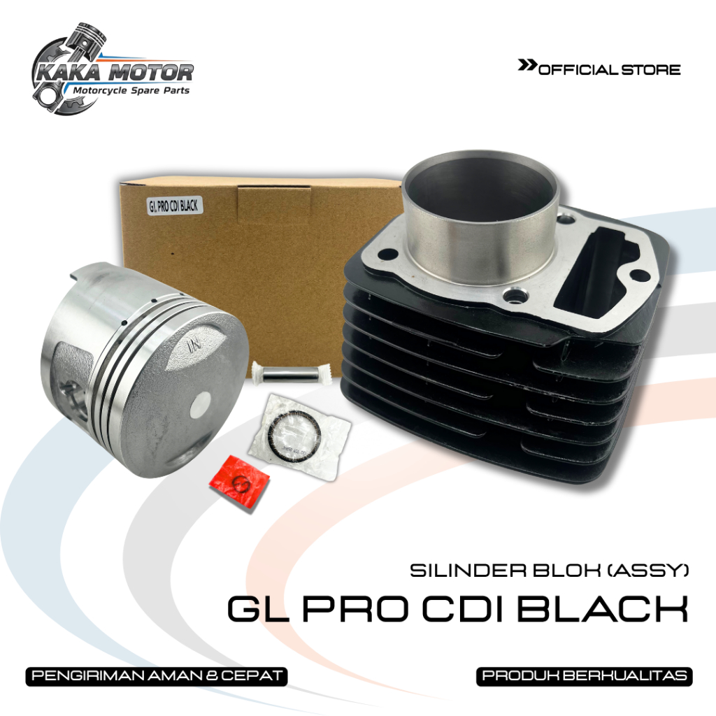 SILINDER BLOK ASSY GL PRO CDI BLACK – GL MAX SERIES CYLINDER BLOK BORING SEHER SET GL PRO CDI 144CM