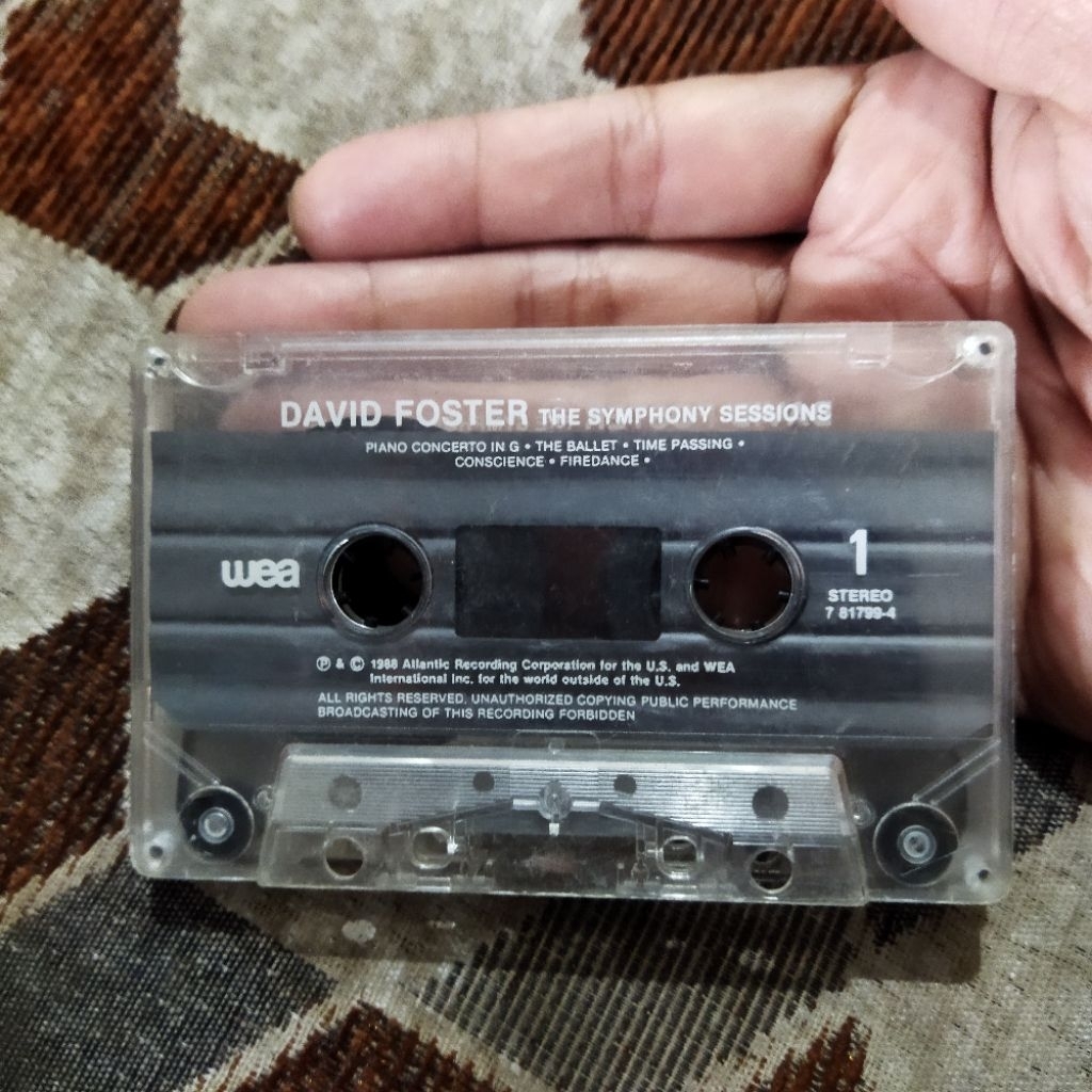 kaset david foster the symphony sessions (hanya kaset)