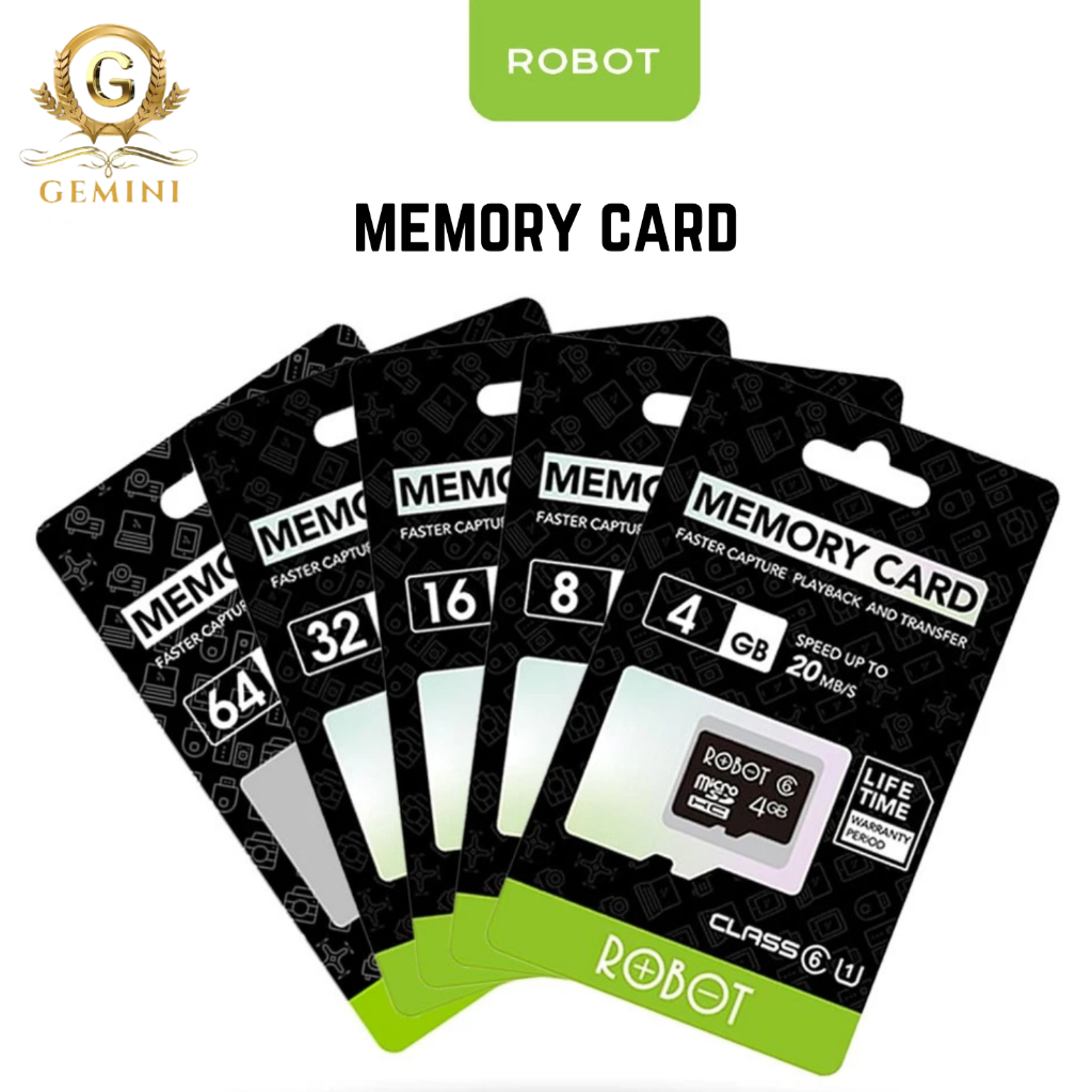 Memory Card Robot TF Card 8GB/16GB/32GB/64GB Memory Card Memori Card Robot | Kartu Memori