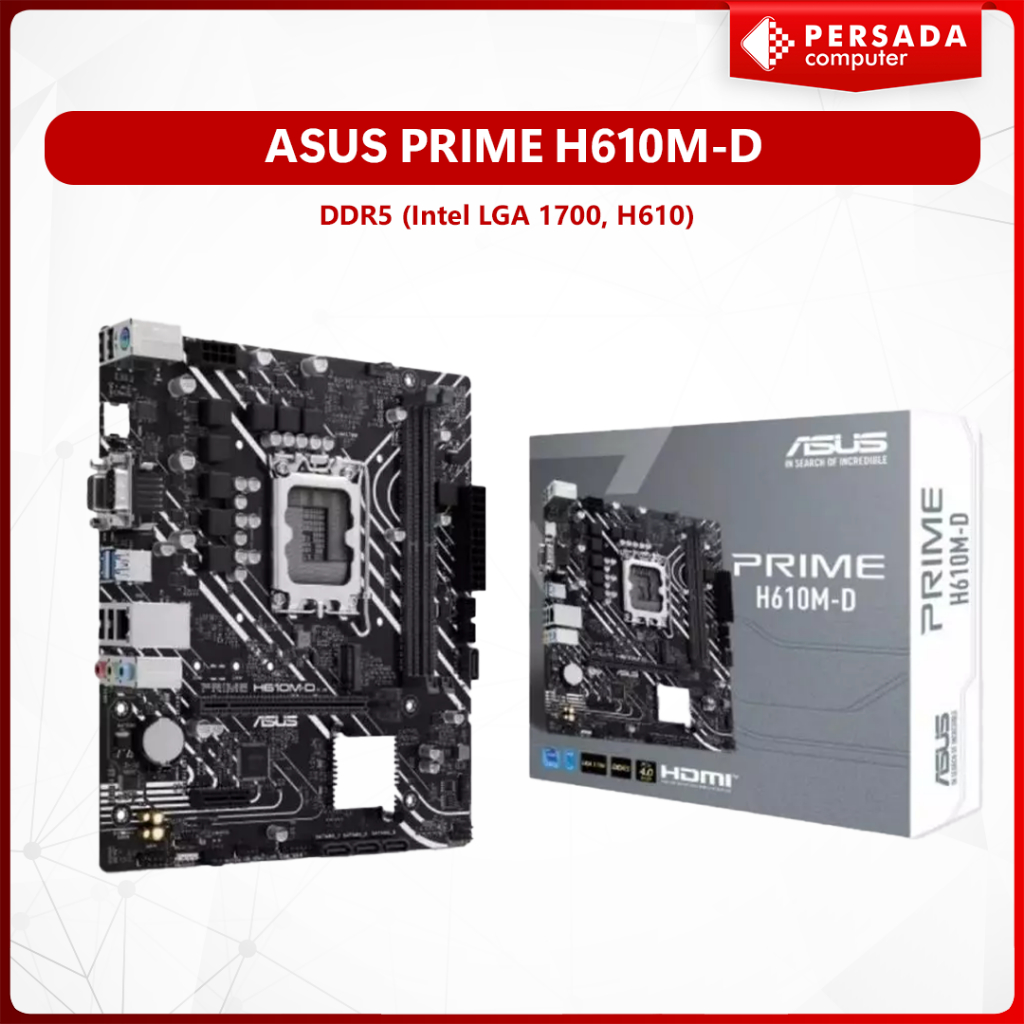 ASUS PRIME H610M-D DDR5 (Intel LGA 1700, H610)