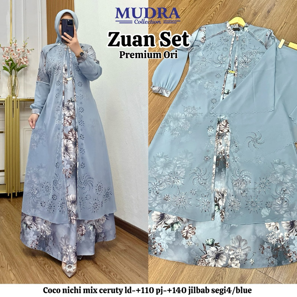 ZUAN SET MUDRA / ZUAN GAMIS SET DRES KOMBI CERUTY PREMIUM CERUTI MIX ABAYA GAMIS HIJAB RAYA PESTA KO
