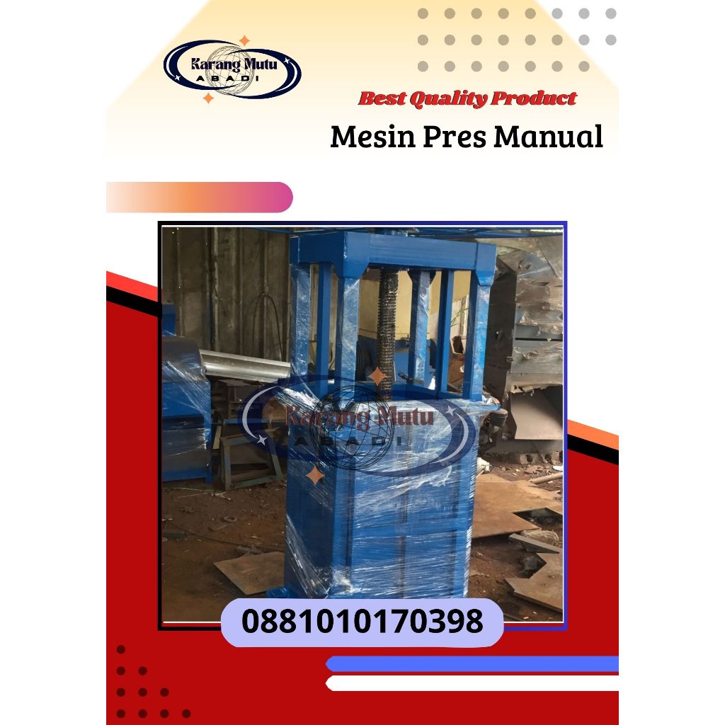 Press Kardus Manual/Pres Kardus /Pres Kaleng/Pres Plastik - Pres Botol