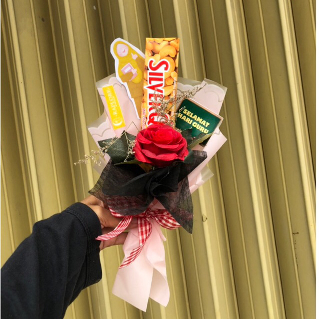 Hadiah /Kado hari Guru /Gift hari guru / Buket Bunga Coklat Kado Hari Guru || Gift buket Untuk Hadia