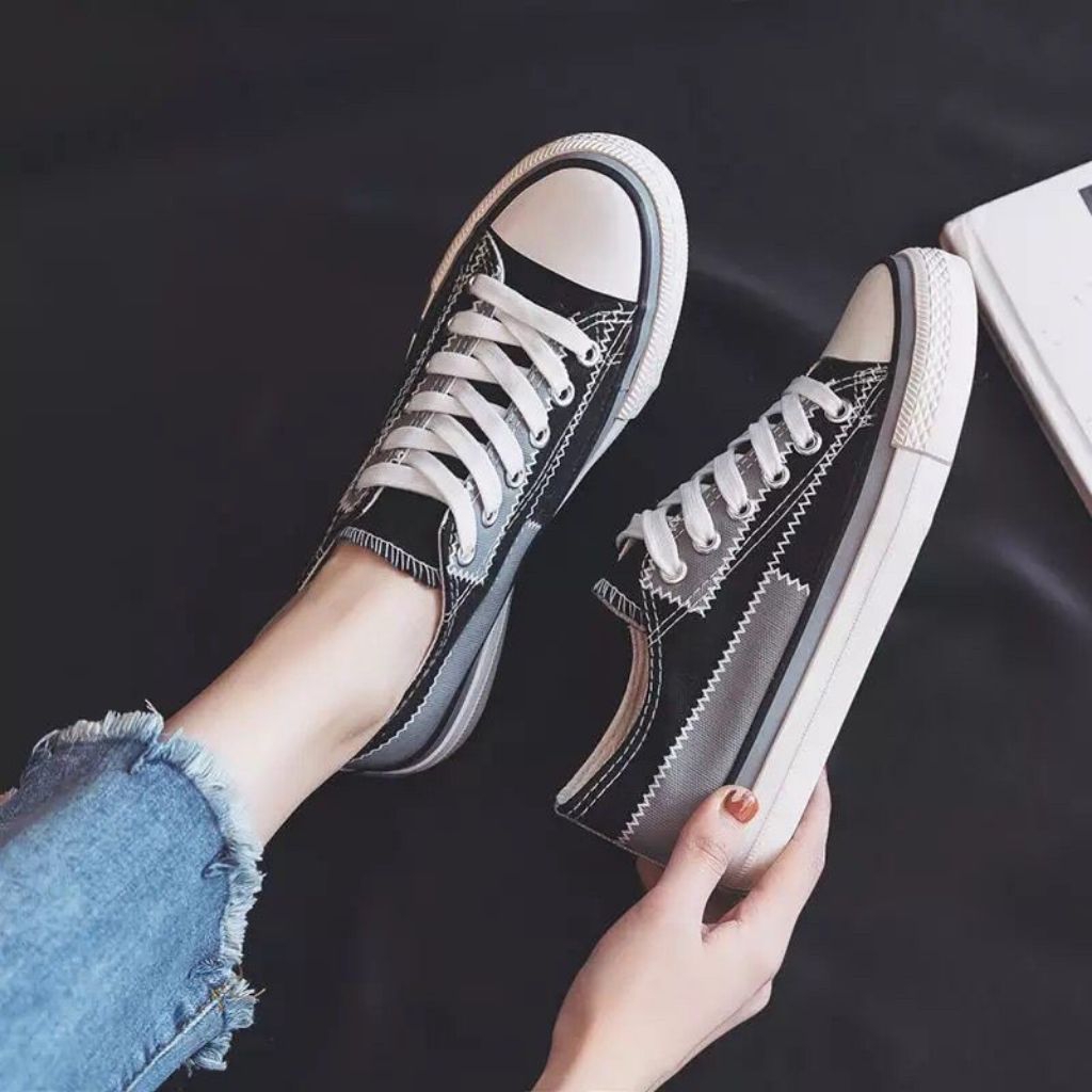 SEPATU KANVAS WANITA MODEL KOREA/ SEPATU WANITA KANVAS