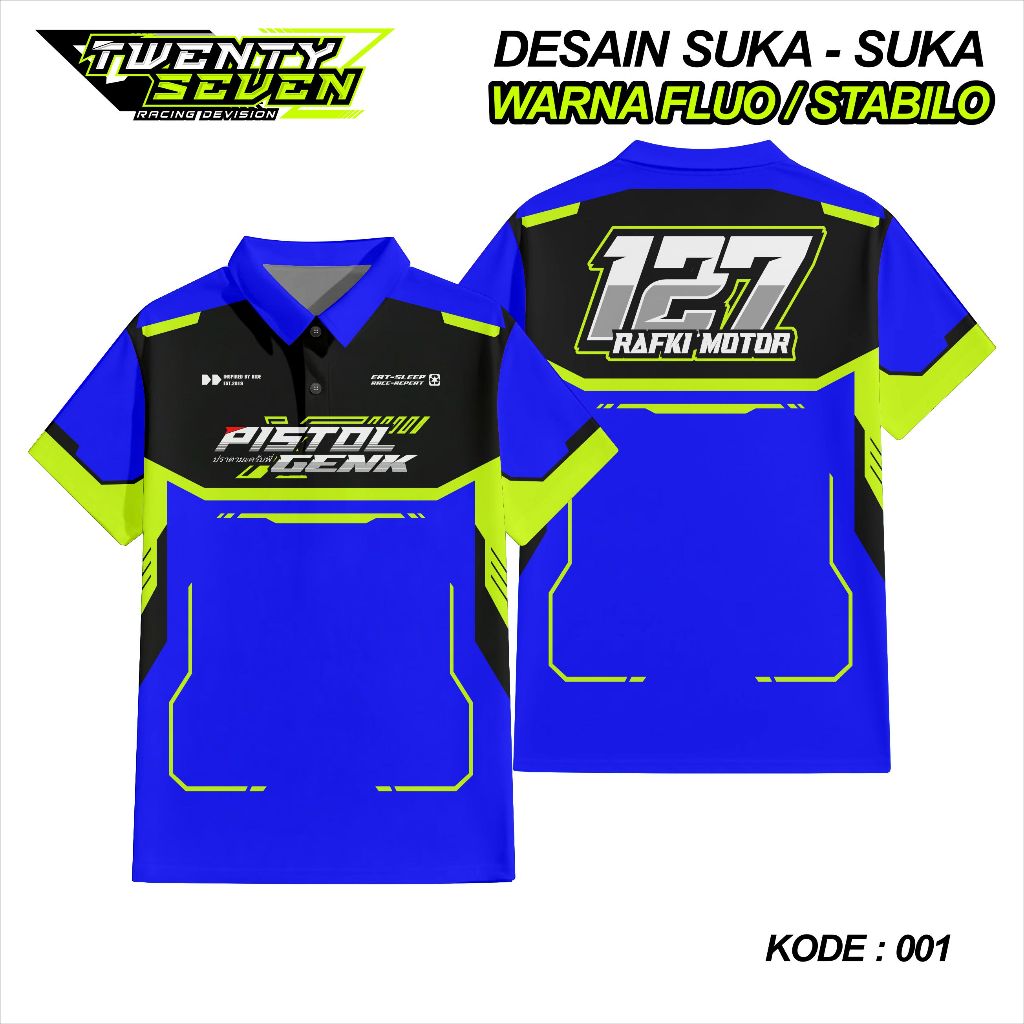 Jersey Racing Custom Nama Nomer Jersey Balap Jersey Motor Bebas Request