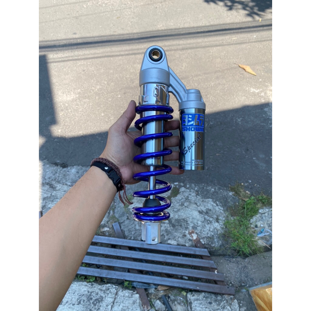 shock showa single matic biru size 310mm
