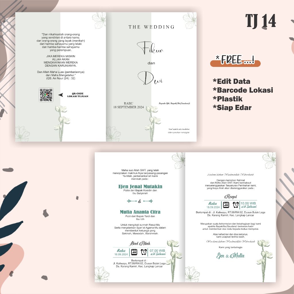 Cetak Undangan Pernikahan, Undangan Pernikahan