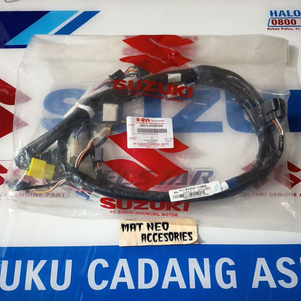 kabel bodi body satria fu full set 2012-2013 AHO (lampu menyala otomatis) original sgp 36610-25G80