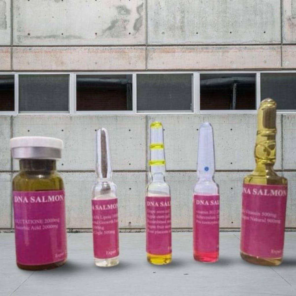DNA salmon sekali infus// berkualitas terjamin free alat innfuuss 1 set