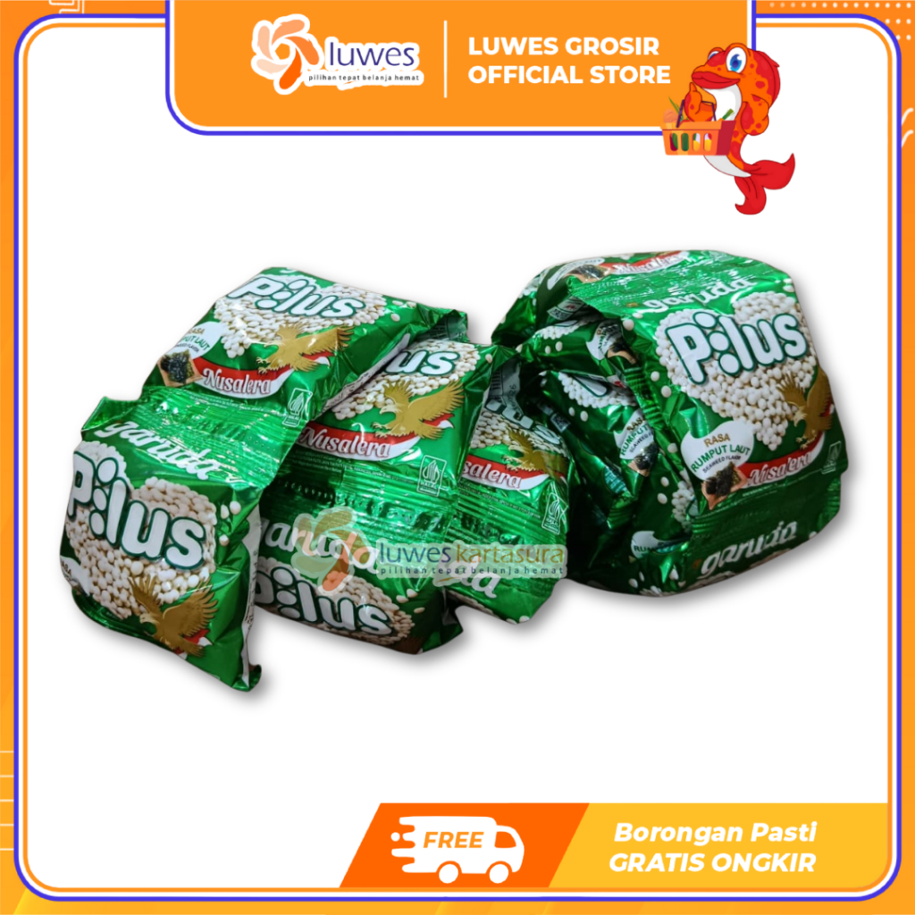 [GROSIR] Garuda Pilus Rasa Rumput Laut Satu Pack Isi 20 Pcs Snack Murah