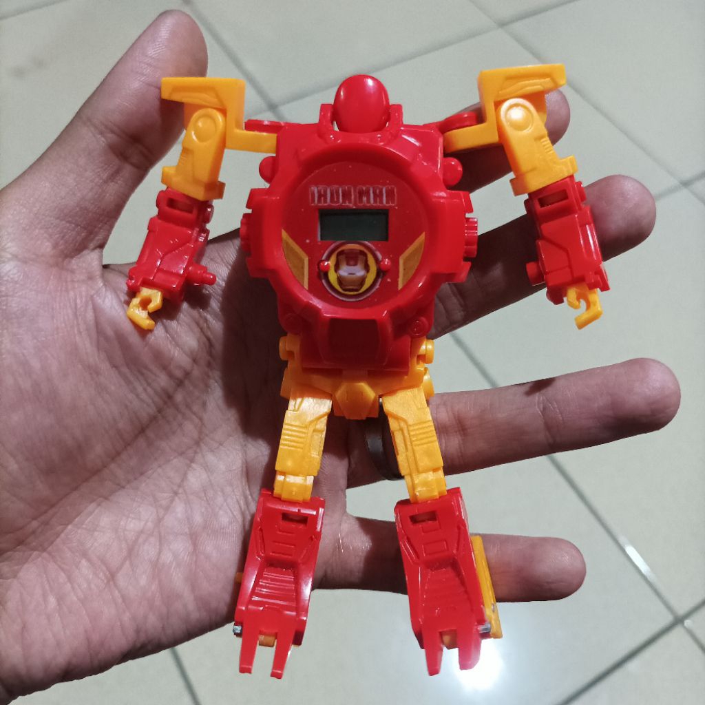 Robot Jam Tangan Ironman Mainan Action Figure