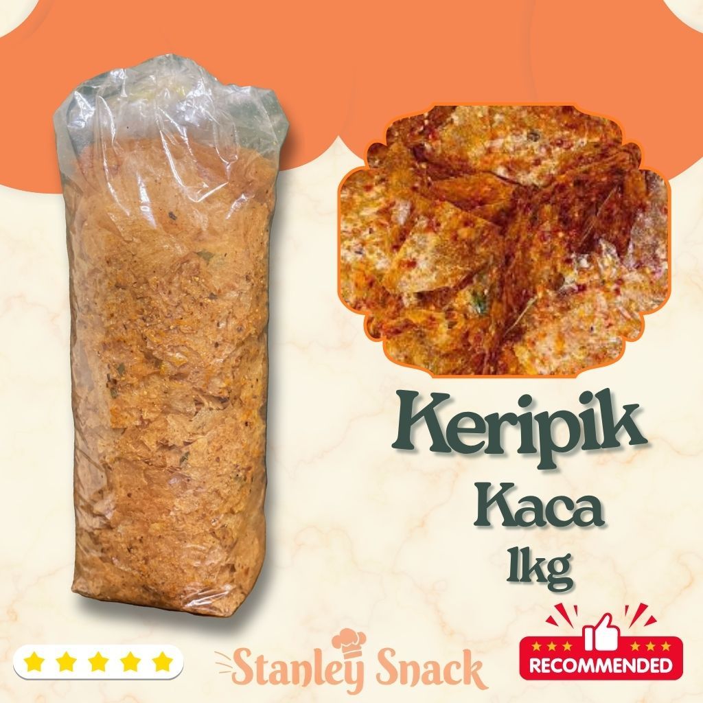 KERIPIK KACA BALADO PEDAS MANIS KILOAN / Kripik Kaca Gurih Renyah / CAMILAN SNACK KILOAN
