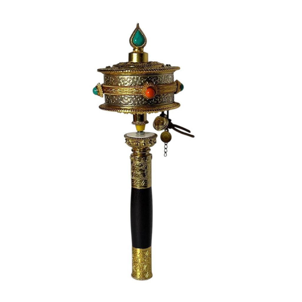 Prayer Wheel Blessing Kathok Monastery Tibet