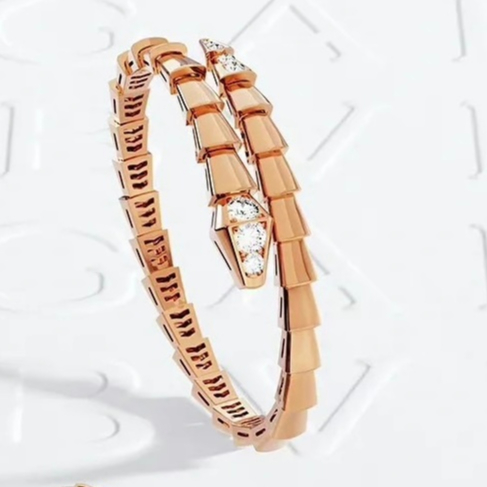 Gelang Wanita Snake Bangle Serpenti Viper Bracelet Rose Gold Gelang perhiasan pasangan